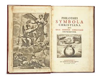 EMBLEM LITERATURE  [KARL LUDWIG, Elector Palatine of the Rhine.] Philothei [pseud.] Symbola Christiana. 1687